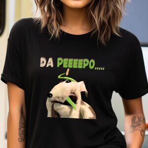 Trendy Funny T-shirt, Retro Peepo Shirt, Graphics Meme Shirt